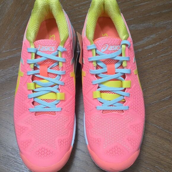 🆕 ASICS GEL-RESOLUTION 8.5  Sun Coral/Sour Yuzu, NWT - Picture 4 of 12